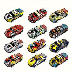 25-50pcs Metal Pull Back Toy Cars Die Cast Race Cars Vehicles Bulk