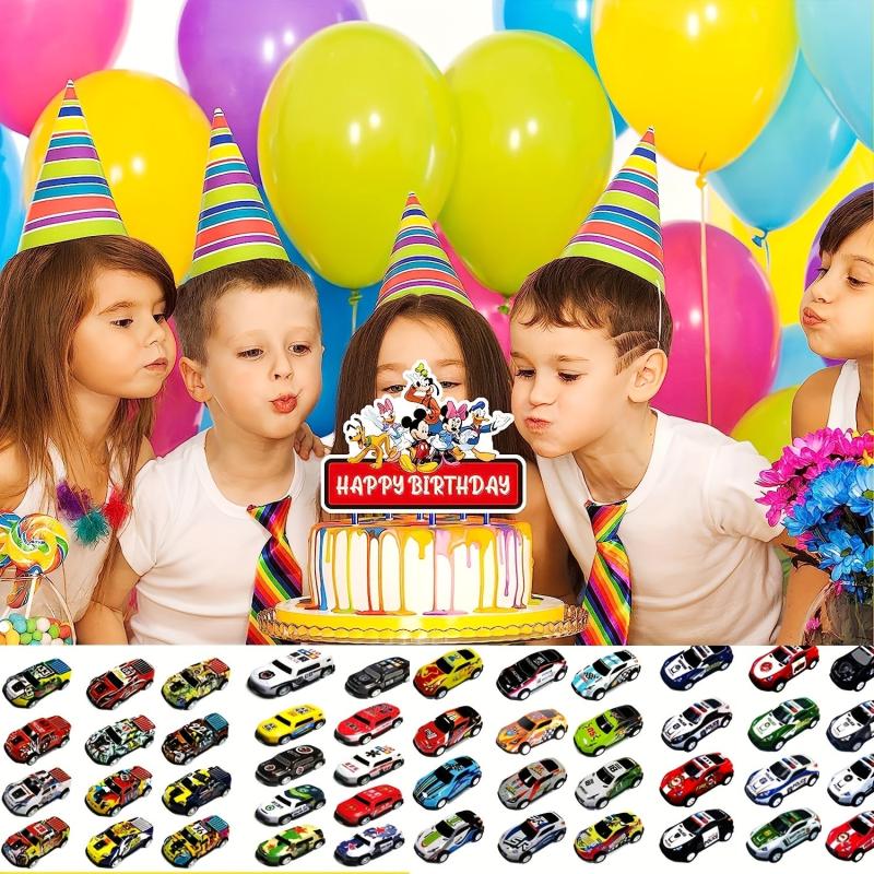 25-50pcs Metal Pull Back Toy Cars Die Cast Race Cars Vehicles Bulk