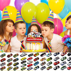 25-50pcs Metal Pull Back Toy Cars Die Cast Race Cars Vehicles Bulk