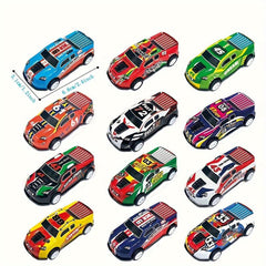 25-50pcs Metal Pull Back Toy Cars Die Cast Race Cars Vehicles Bulk