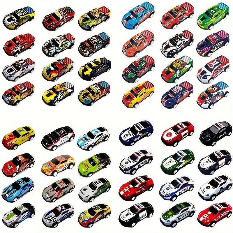25-50pcs Metal Pull Back Toy Cars Die Cast Race Cars Vehicles Bulk