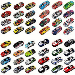 25-50pcs Metal Pull Back Toy Cars Die Cast Race Cars Vehicles Bulk