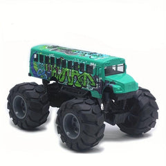 Alloy School Bus Pull Back Model Toy Bus Car