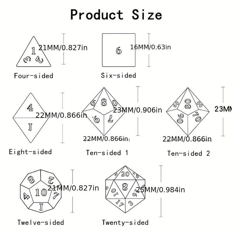 Metal Dice Set Direct Fairy Tale Board Games Dice Hollow Dice