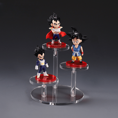 Acrylic Jewelry Display Stand - Square Round Transparent