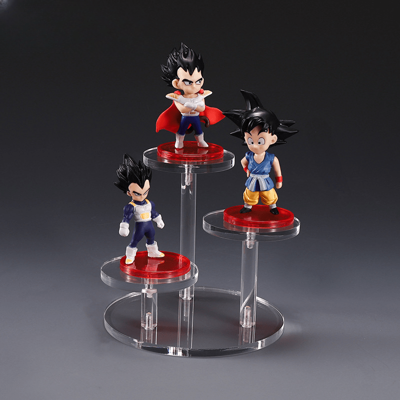 Acrylic Jewelry Display Stand - Square Round Transparent