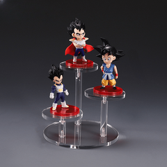 Acrylic Jewelry Display Stand - Square Round Transparent