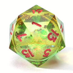 7pcs Quicksand Polyhedral Dice Set For Cosplay Board Game Halloween Gift
