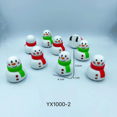Santa Claus Snowman Rebound Car Toy Car Christmas Tree Gift 2 Packs