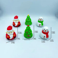 Santa Claus Snowman Rebound Car Toy Car Christmas Tree Gift 2 Packs