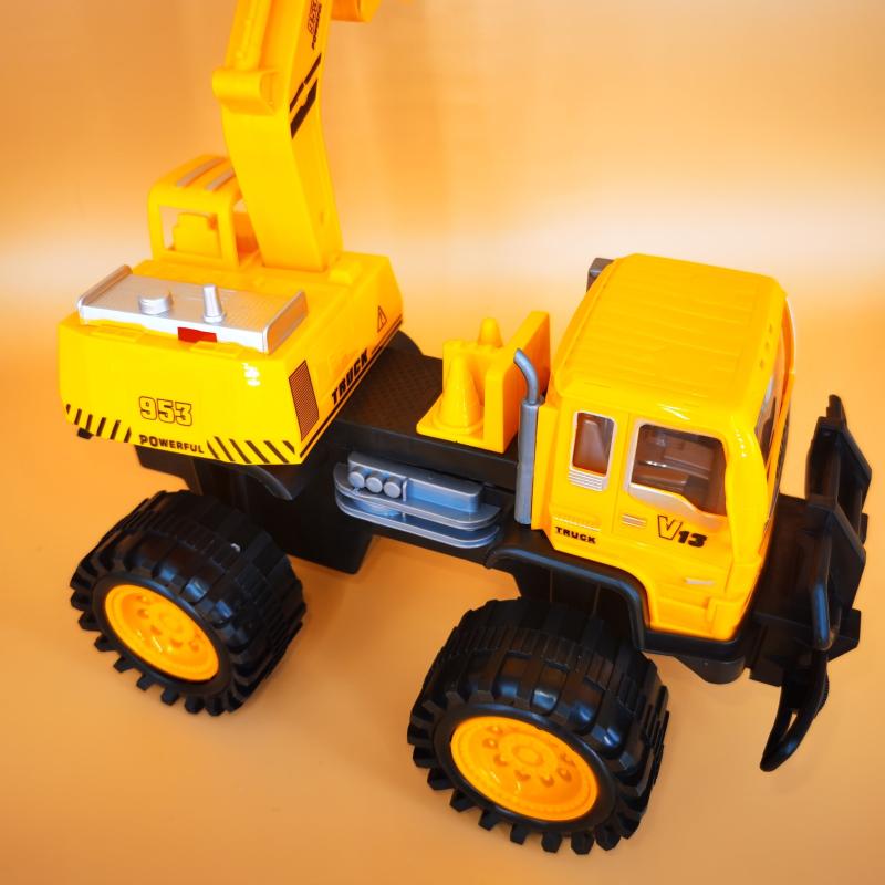 Large Inertial Excavator Toy Car for Boys