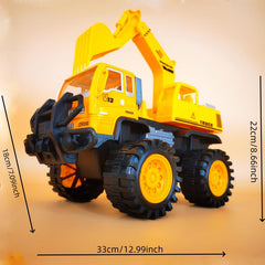 Large Inertial Excavator Toy Car for Boys