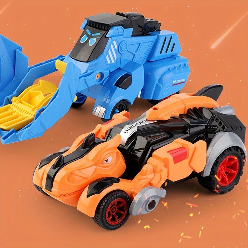 Triceratops Deformation Car Collision Inertia Battle Model Dinosaur Toy Car