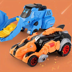 Triceratops Deformation Car Collision Inertia Battle Model Dinosaur Toy Car