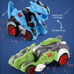 Triceratops Deformation Car Collision Inertia Battle Model Dinosaur Toy Car