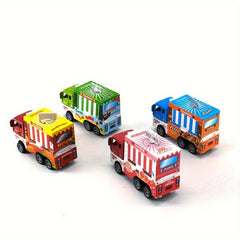 Inertial Pull Back Dinosaur Fast Food Car Hamburger TruckModel Toy