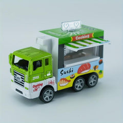 Inertial Pull Back Dinosaur Fast Food Car Hamburger TruckModel Toy
