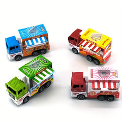Inertial Pull Back Dinosaur Fast Food Car Hamburger TruckModel Toy