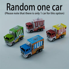 Inertial Pull Back Dinosaur Fast Food Car Hamburger TruckModel Toy