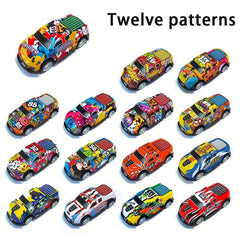 Pull Back Graffiti Truck Toy Car Vehicle