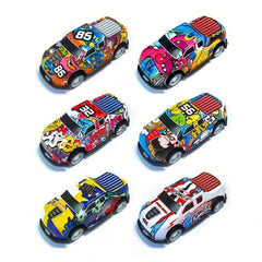 Pull Back Graffiti Truck Toy Car Vehicle