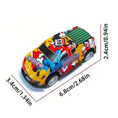 Pull Back Graffiti Truck Toy Car Vehicle