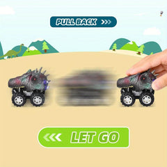 Dinosaur Toy Pull Back Car Inertia Scooter Creative Collection Toys