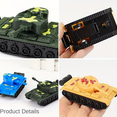 Cartoon Tank Toy Car Mini Tank Model Gift