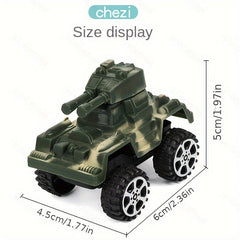 Cartoon Tank Toy Car Mini Tank Model Gift