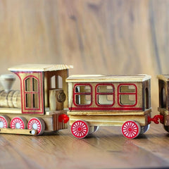 Wooden Toy Train Hot Solid Wood Train Model Toy