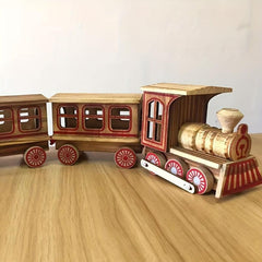 Wooden Toy Train Hot Solid Wood Train Model Toy