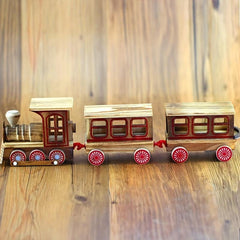 Wooden Toy Train Hot Solid Wood Train Model Toy