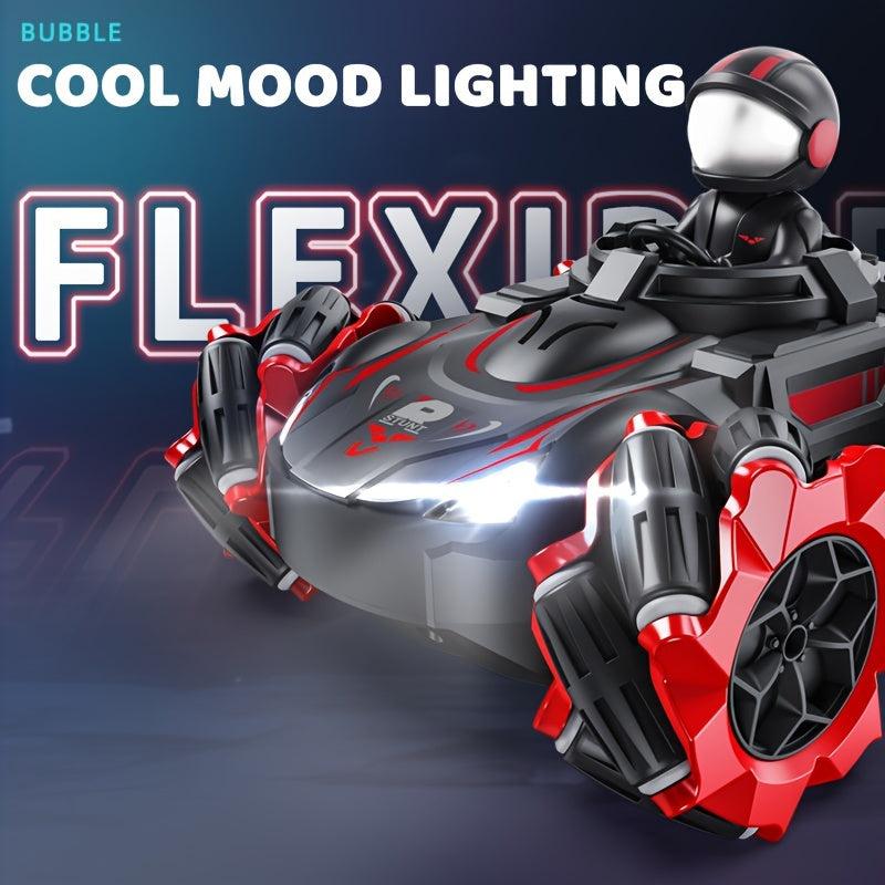 RC Toy Car 2.4GHz Rechargeable w/ Music Light Stunts 360 Rotating Mist Effect