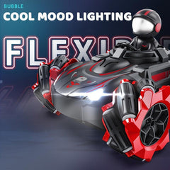 RC Toy Car 2.4GHz Rechargeable w/ Music Light Stunts 360 Rotating Mist Effect