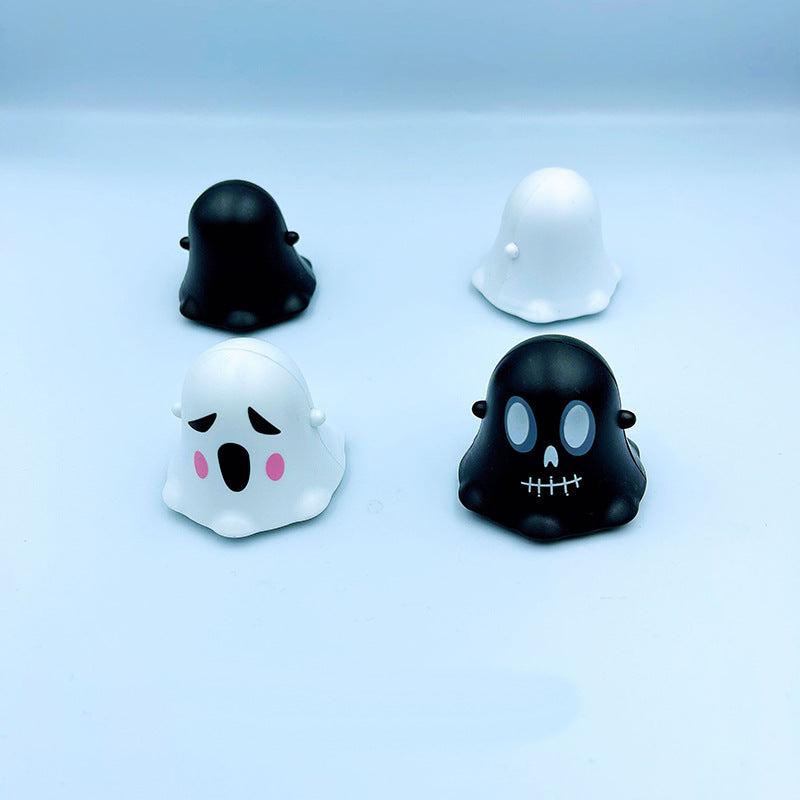 4pcs Halloween Inertial Toy Car w/ Pumpkin & Skull Crash Resistant