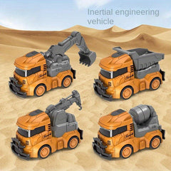Children's Inertial Engineering Vehicle Military Fire Truck Toy Car Model