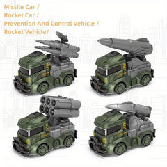 Children's Inertial Engineering Vehicle Military Fire Truck Toy Car Model
