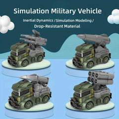 Children's Inertial Engineering Vehicle Military Fire Truck Toy Car Model