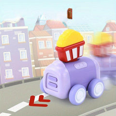 Cartoon Inertia Food Truck Toy for Boys