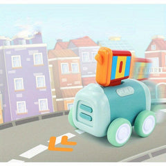 Cartoon Inertia Food Truck Toy for Boys