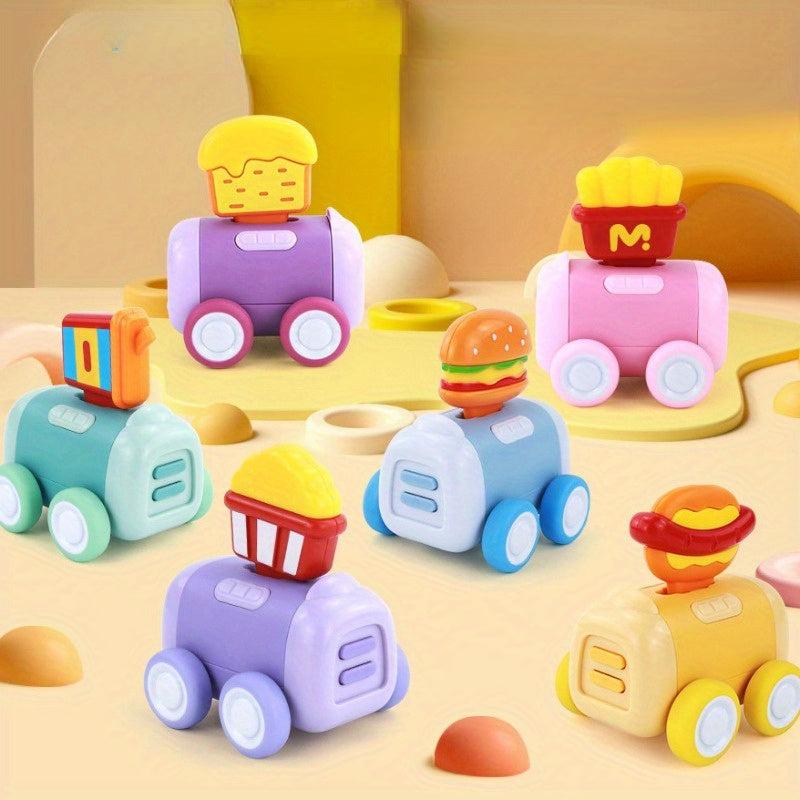 Cartoon Inertia Food Truck Toy for Boys