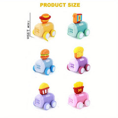 Cartoon Inertia Food Truck Toy for Boys