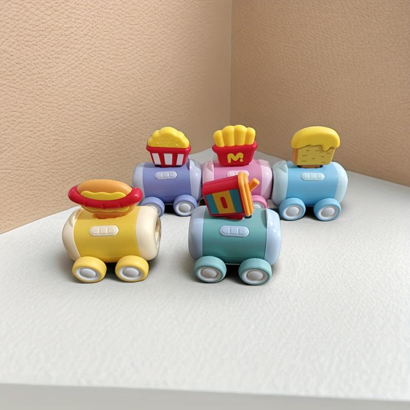 Cartoon Inertia Food Truck Toy for Boys