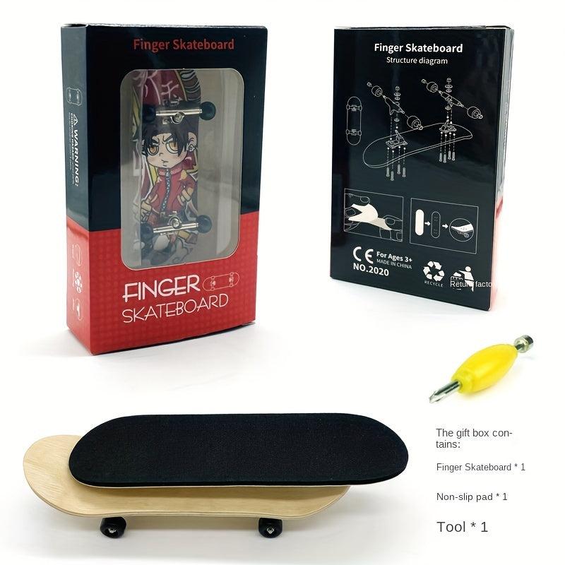 32mm Finger Skateboard Maple Wood Bearing Wheel Professional Wide Board