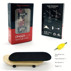 32mm Finger Skateboard Maple Wood Bearing Wheel Professional Wide Board