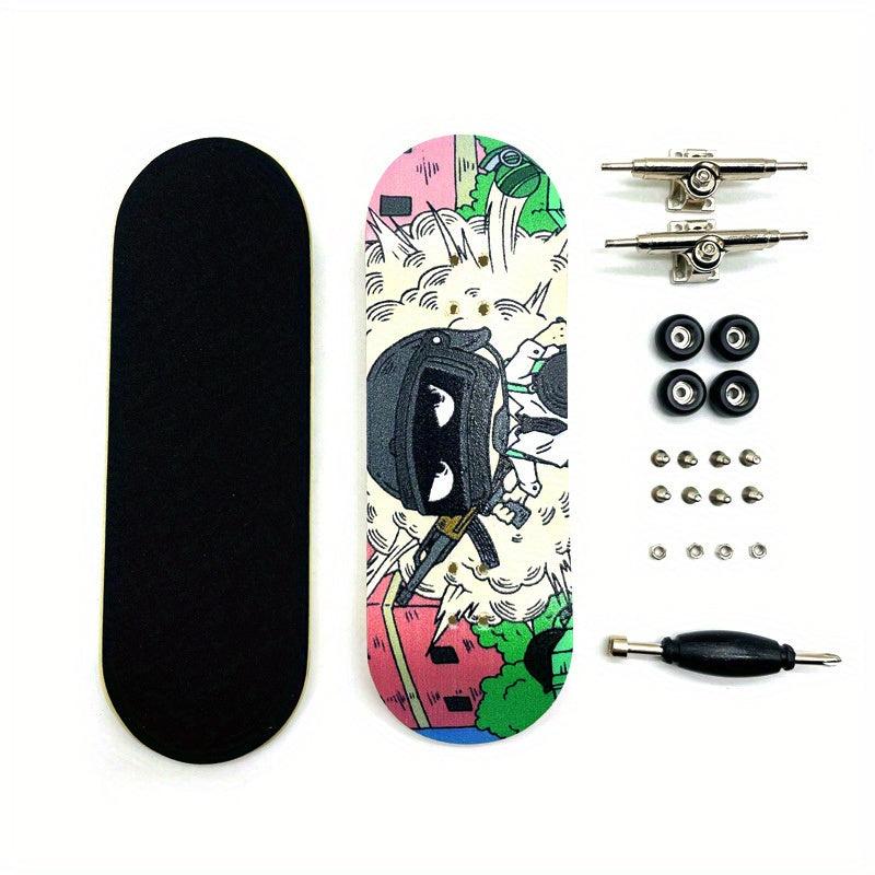 32mm Finger Skateboard Maple Wood Bearing Wheel Professional Wide Board