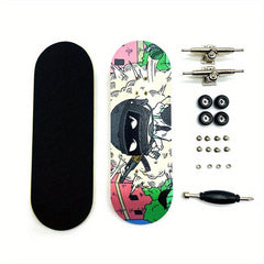 32mm Finger Skateboard Maple Wood Bearing Wheel Professional Wide Board