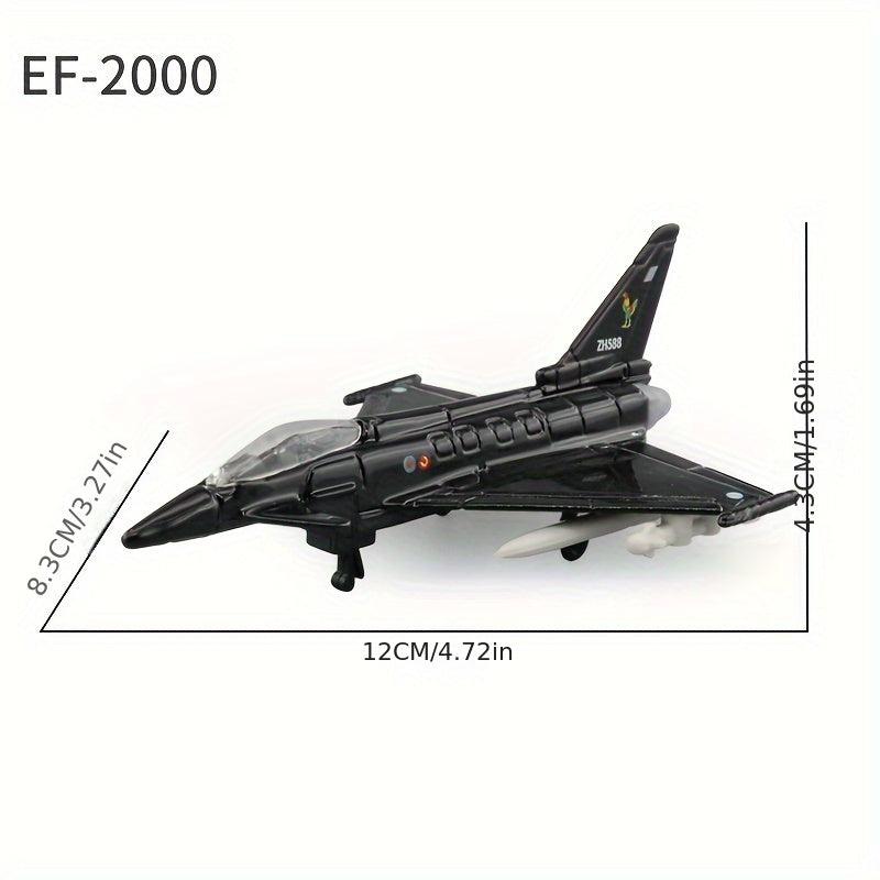Alloy Airplane Model SR 71 EF 2000 Fighter Ornament