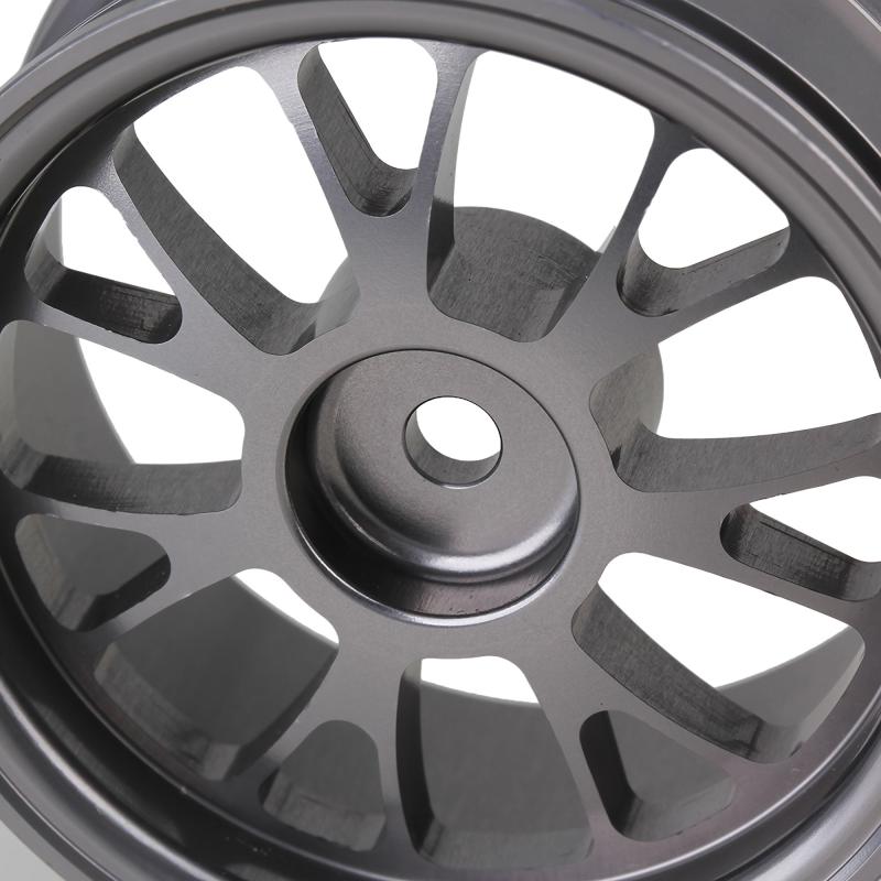 4pcs RC1 10 Flat Sports Car Drift Car Metal Wheel Frame Aluminum Alloy