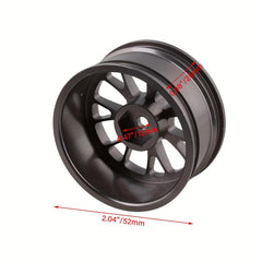 4pcs RC1 10 Flat Sports Car Drift Car Metal Wheel Frame Aluminum Alloy